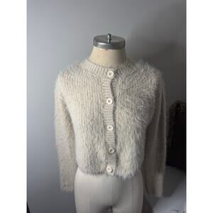 ZARA Faux Fur Fuzzy Sweater